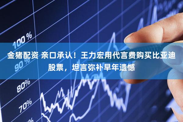 金猪配资 亲口承认！王力宏用代言费购买比亚迪股票，坦言弥补早年遗憾