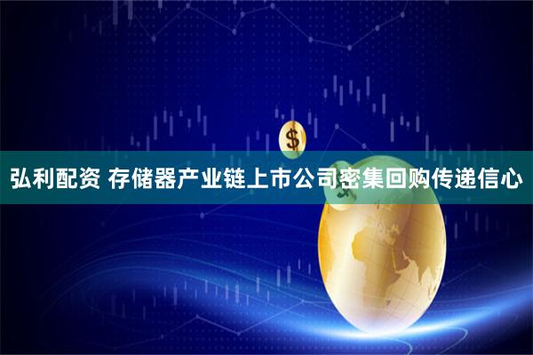 弘利配资 存储器产业链上市公司密集回购传递信心